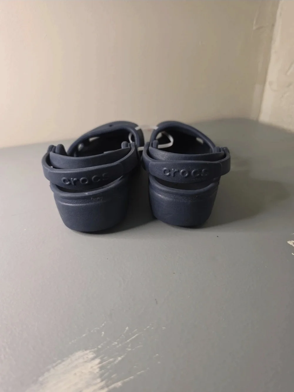 CROCS Kids Navy Blue Classic Clog Sandals